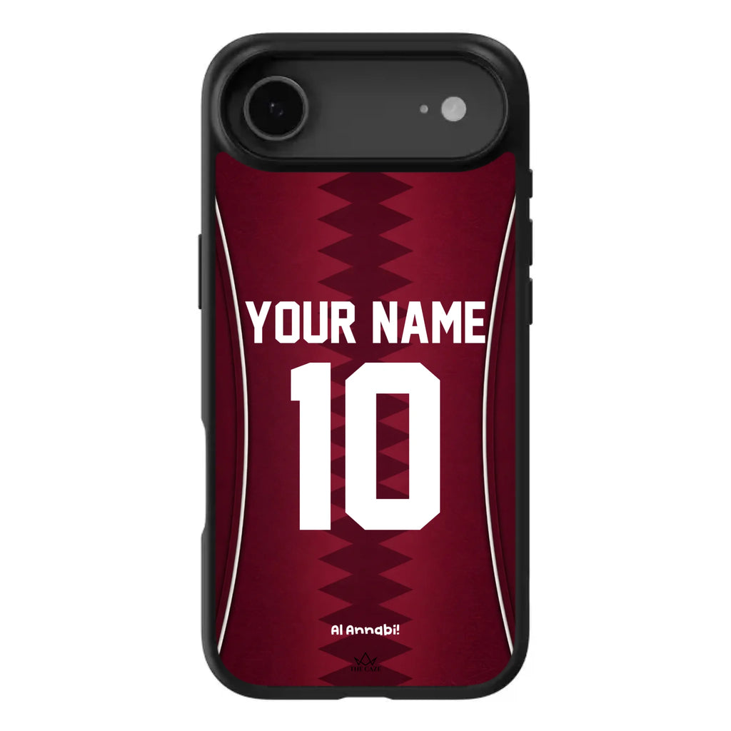 Funda para iPhone de la camiseta de fútbol de Catar