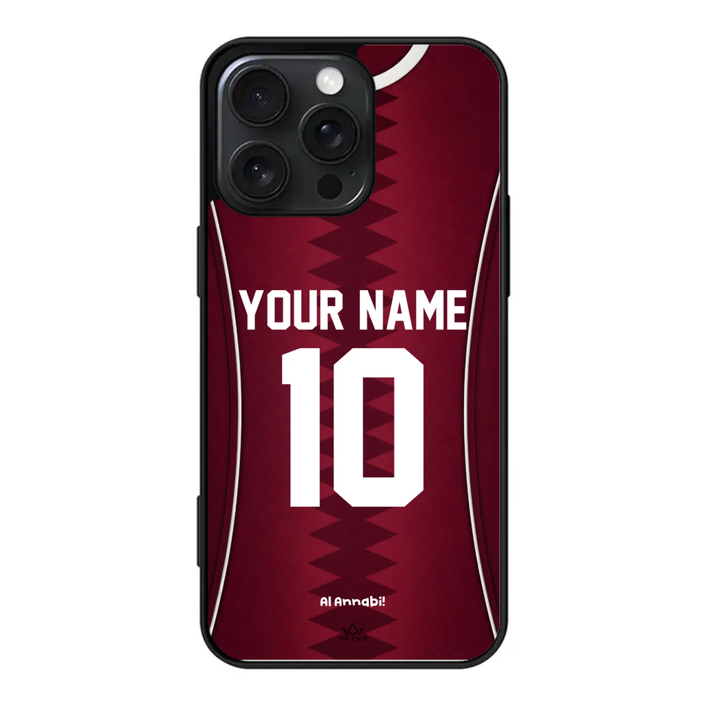 Funda para iPhone de la camiseta de fútbol de Catar