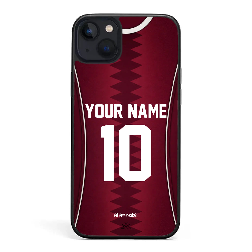 Funda para iPhone de la camiseta de fútbol de Catar