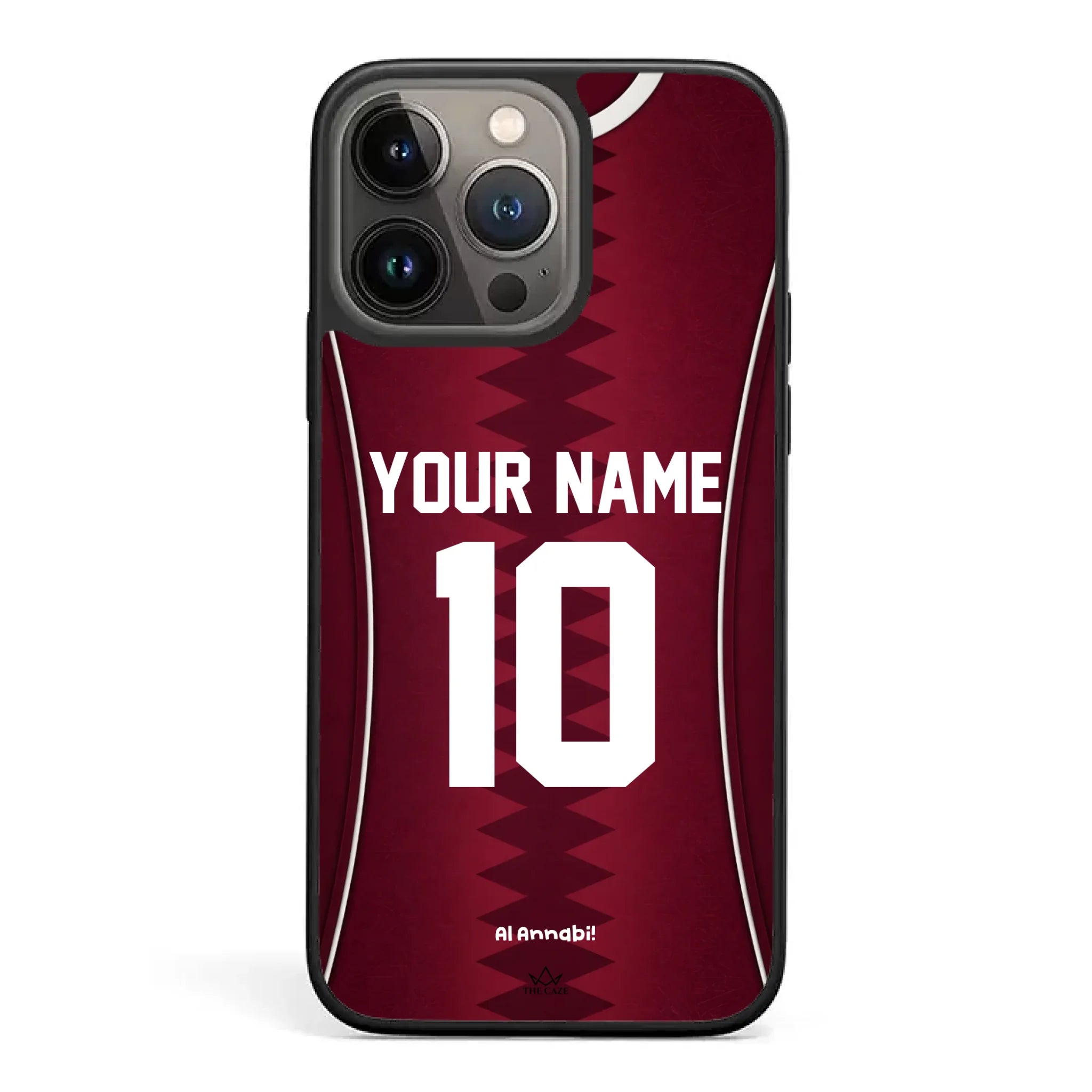 Funda para iPhone de la camiseta de fútbol de Catar