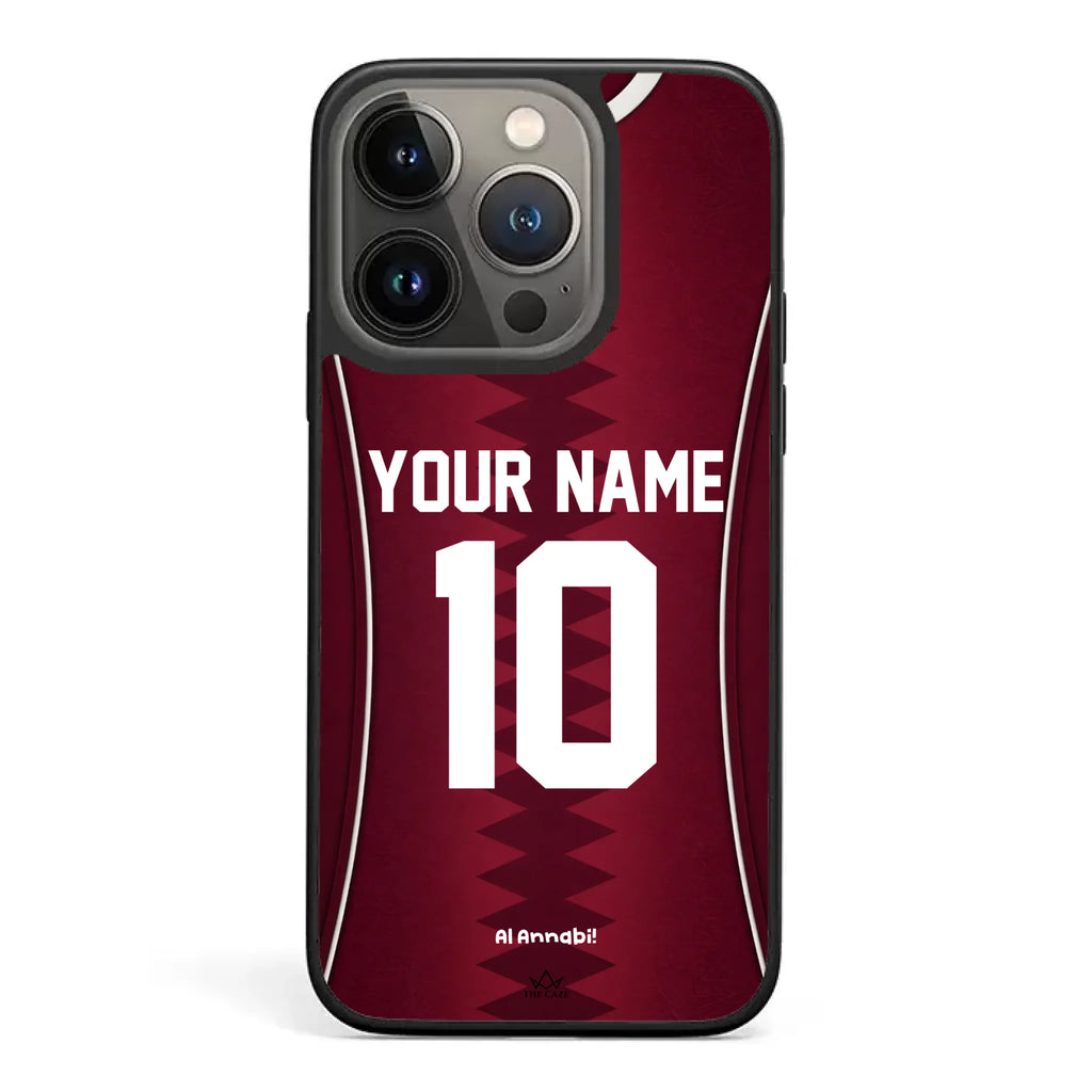 Funda para iPhone de la camiseta de fútbol de Catar
