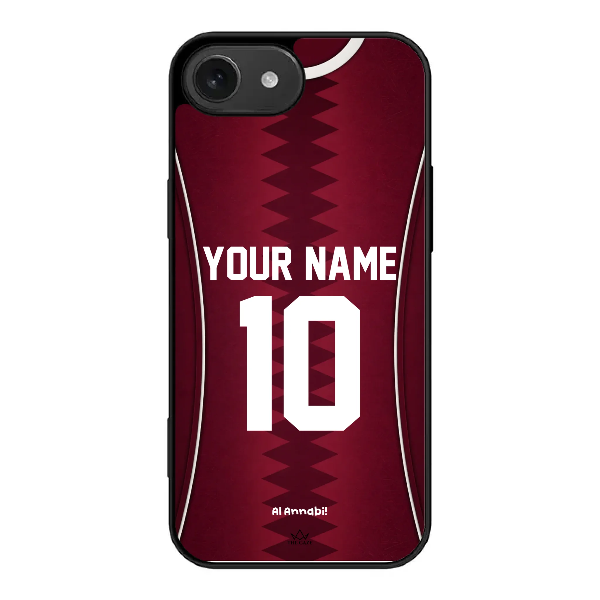 Funda para iPhone de la camiseta de fútbol de Catar