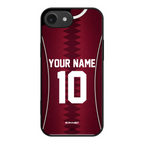 Funda para iPhone de la camiseta de fútbol de Catar