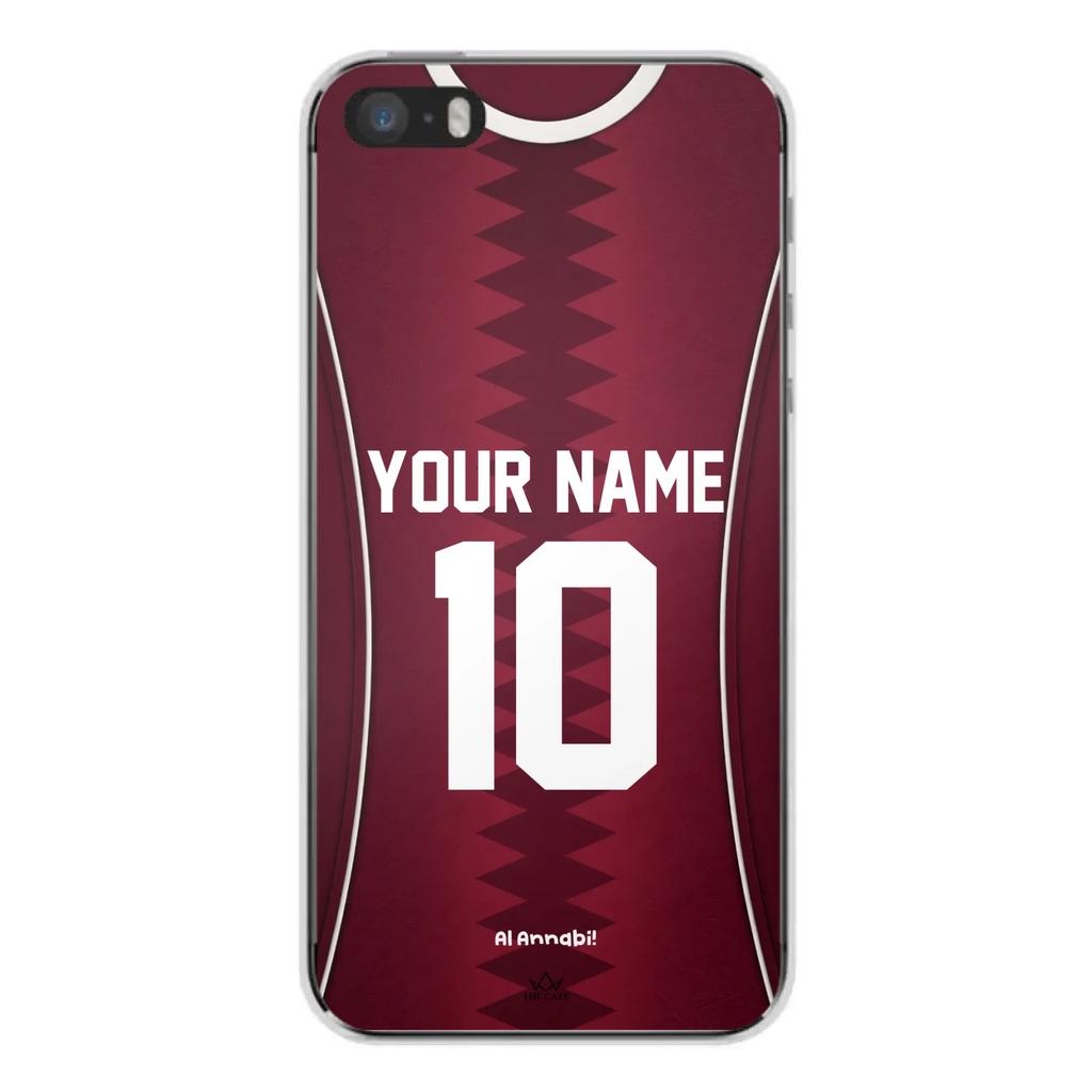Funda para iPhone de la camiseta de fútbol de Catar