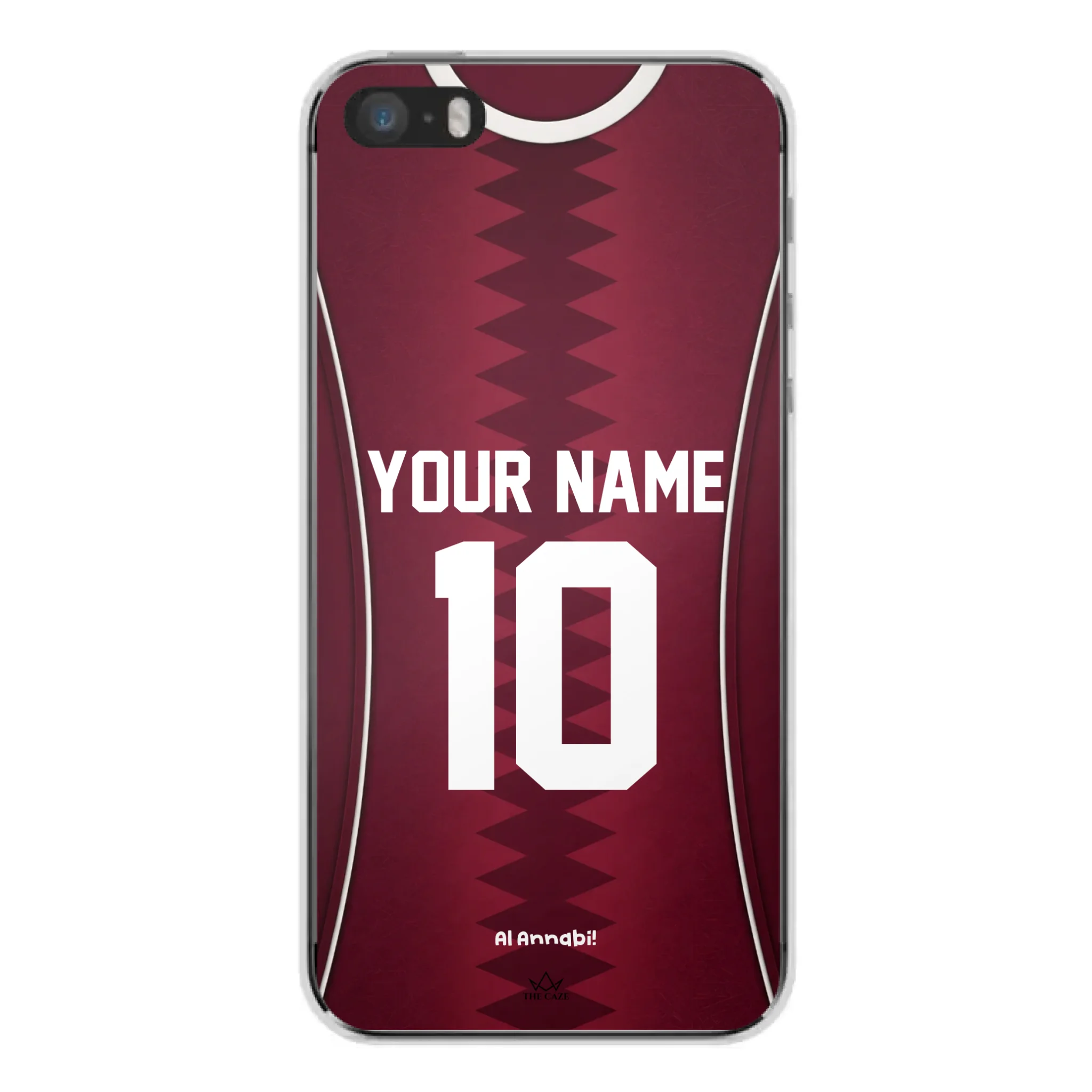 Funda para iPhone de la camiseta de fútbol de Catar
