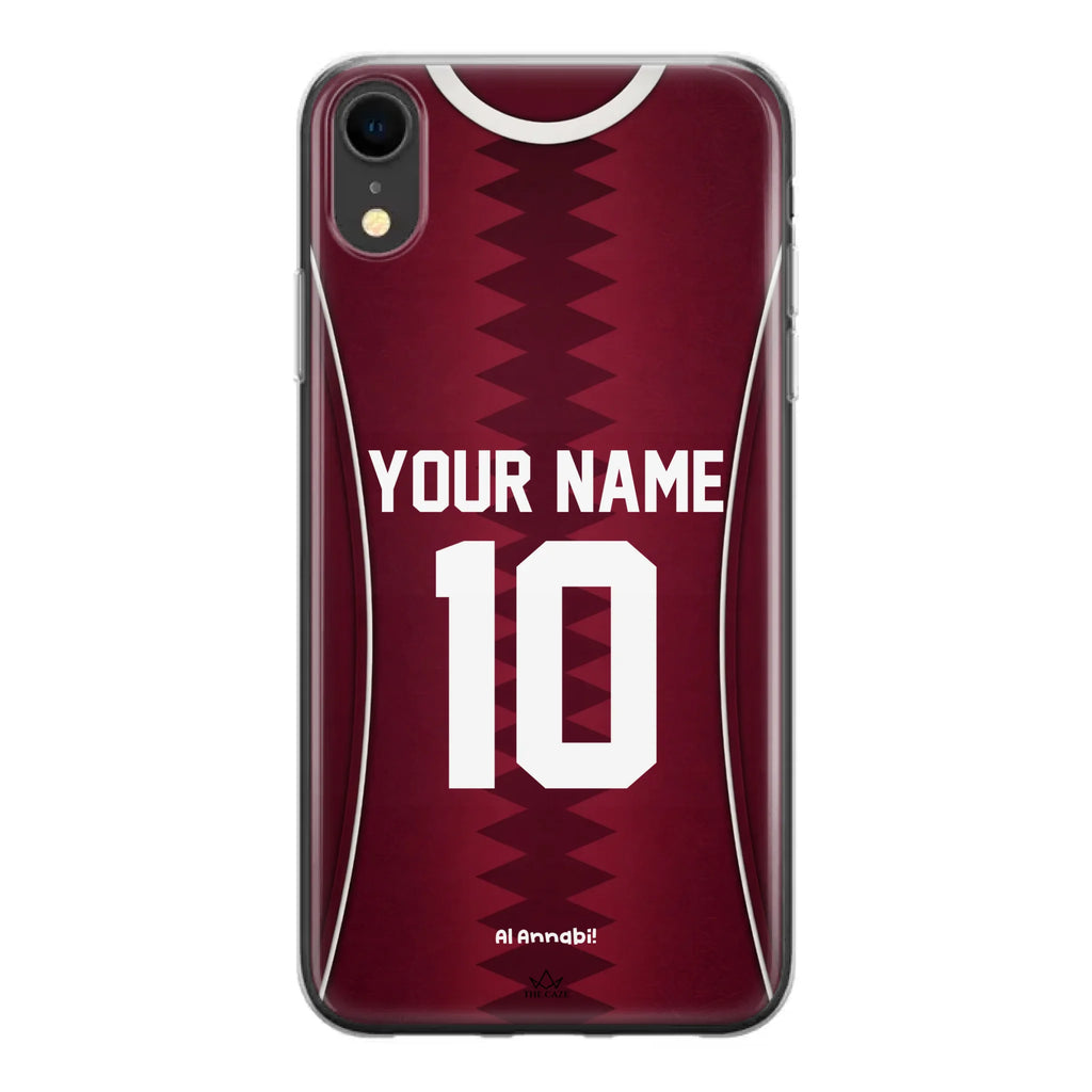 Funda para iPhone de la camiseta de fútbol de Catar