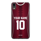 Funda para iPhone de la camiseta de fútbol de Catar