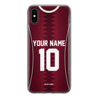 Funda para iPhone de la camiseta de fútbol de Catar