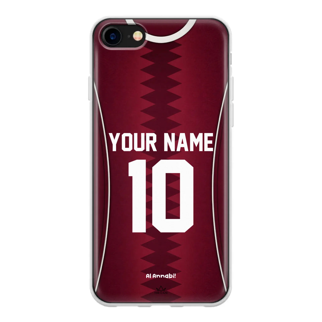 Funda para iPhone de la camiseta de fútbol de Catar