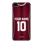 Funda para iPhone de la camiseta de fútbol de Catar