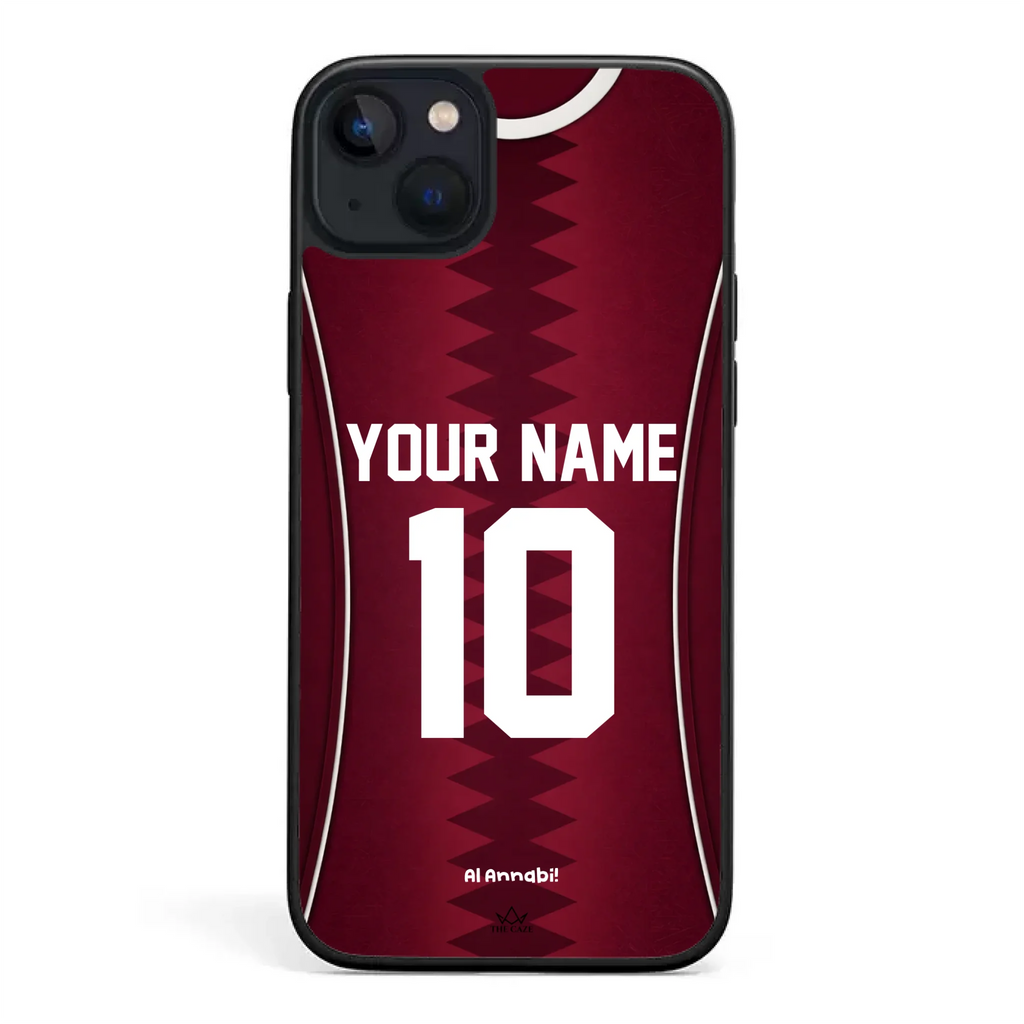 Funda para iPhone de la camiseta de fútbol de Catar