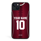 Funda para iPhone de la camiseta de fútbol de Catar