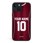 Funda para iPhone de la camiseta de fútbol de Catar