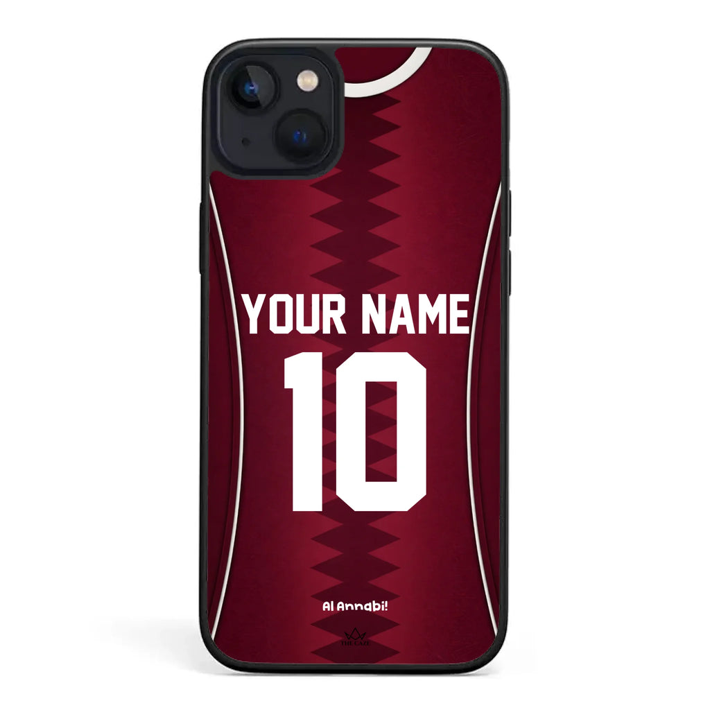 Funda para iPhone de la camiseta de fútbol de Catar