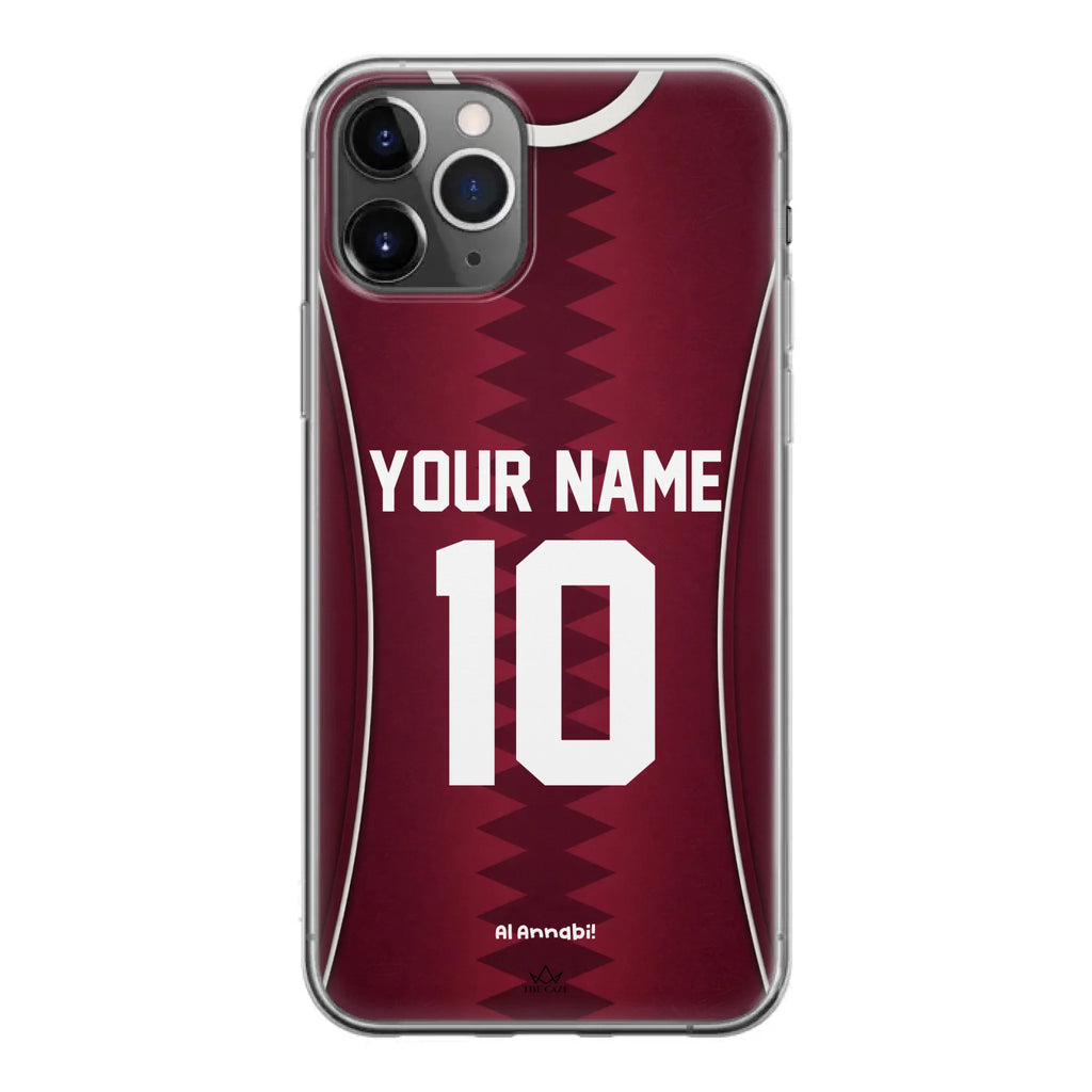 Funda para iPhone de la camiseta de fútbol de Catar