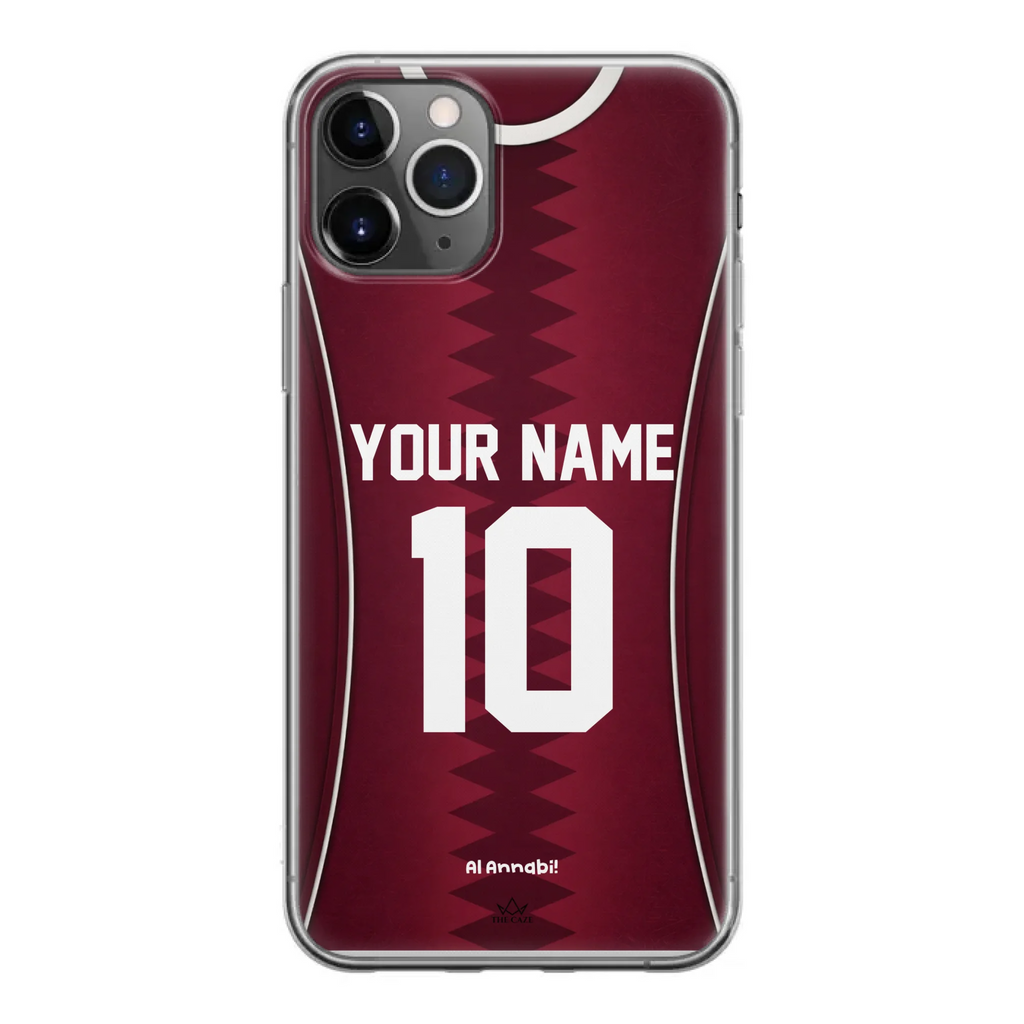 Funda para iPhone de la camiseta de fútbol de Catar
