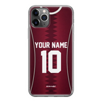 Funda para iPhone de la camiseta de fútbol de Catar