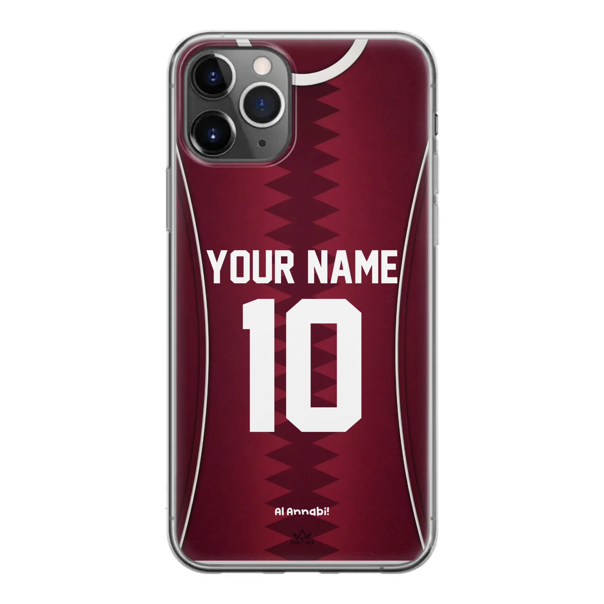 Funda para iPhone de la camiseta de fútbol de Catar