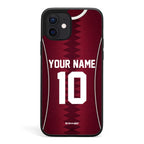 Funda para iPhone de la camiseta de fútbol de Catar