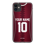 Funda para iPhone de la camiseta de fútbol de Catar