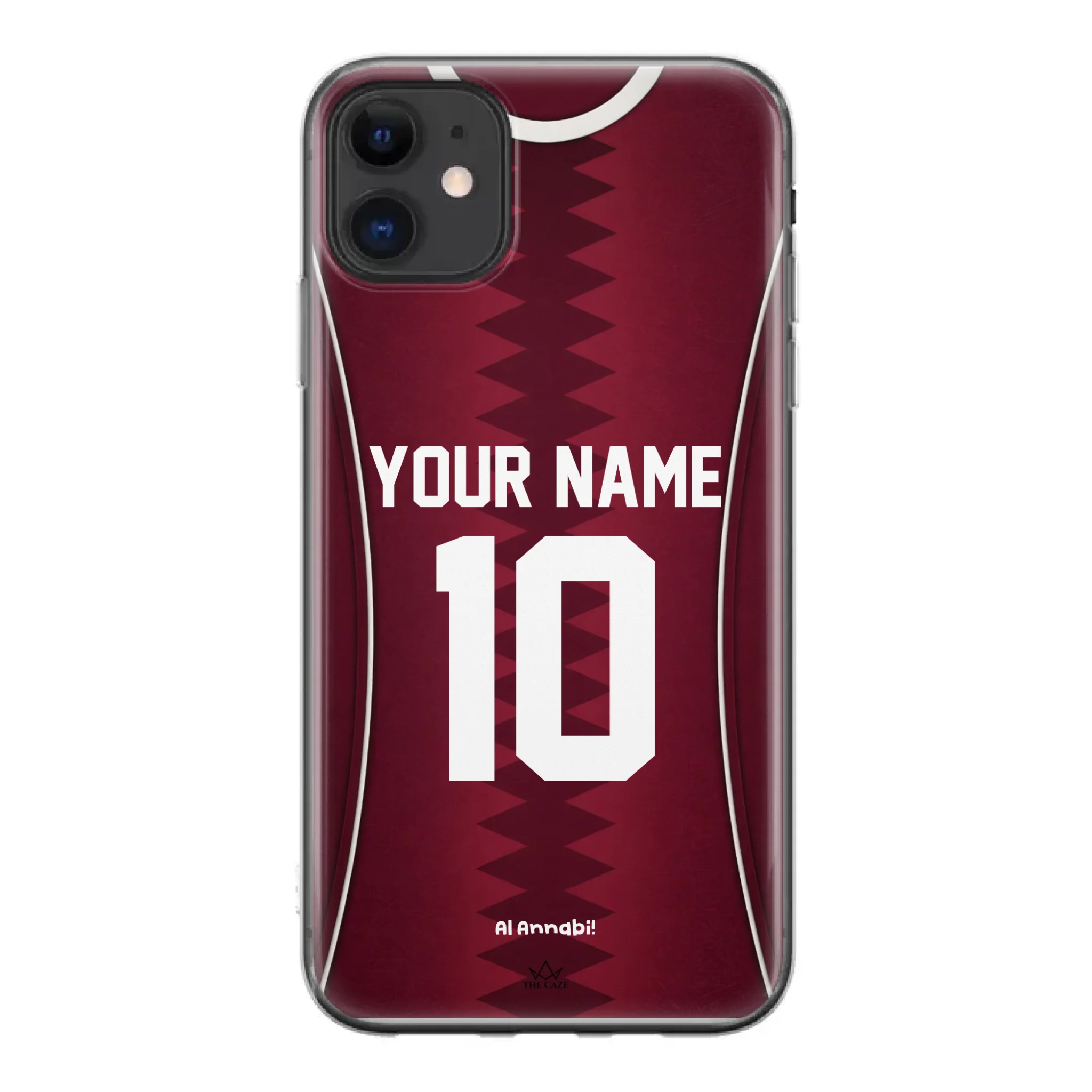Funda para iPhone de la camiseta de fútbol de Catar