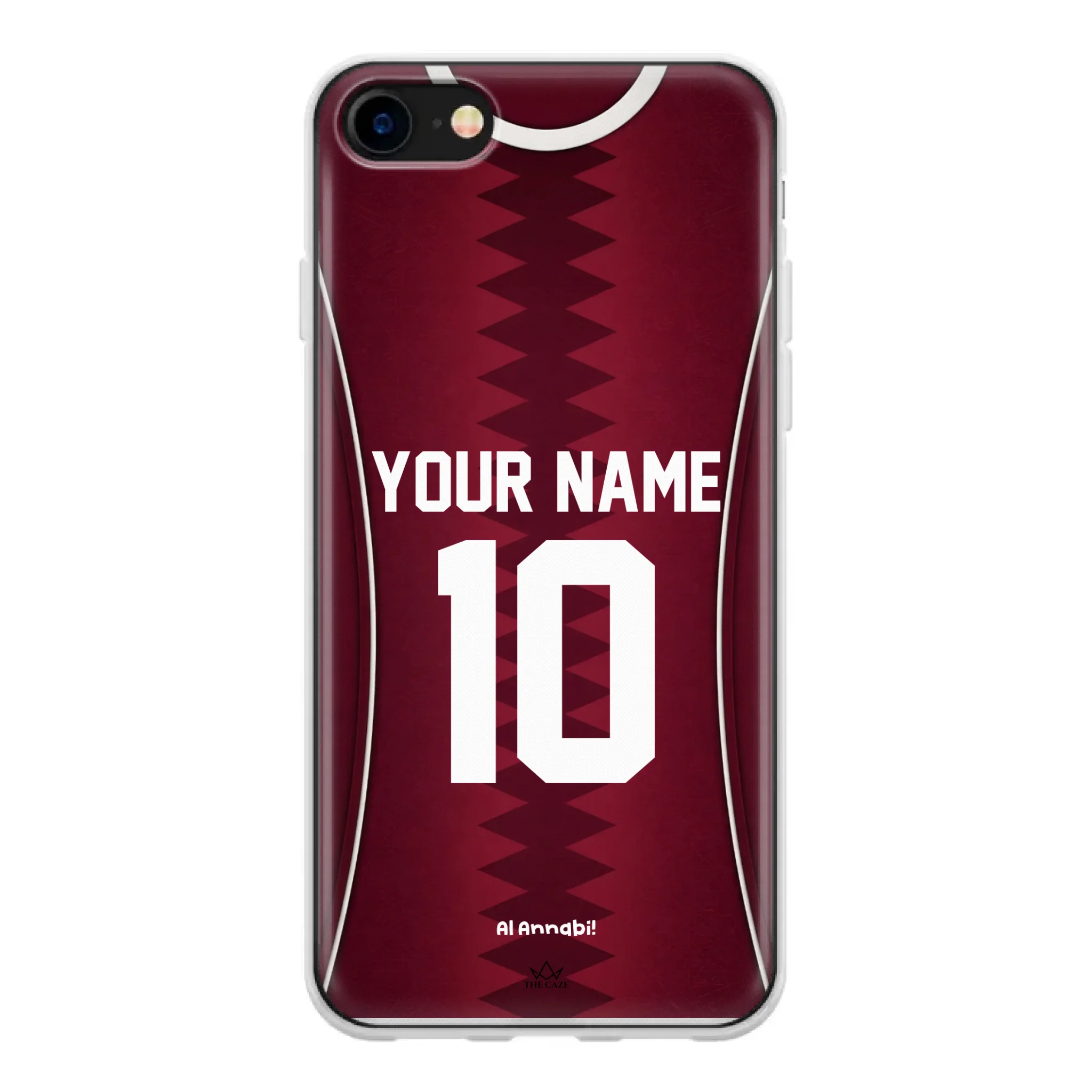 Funda para iPhone de la camiseta de fútbol de Catar