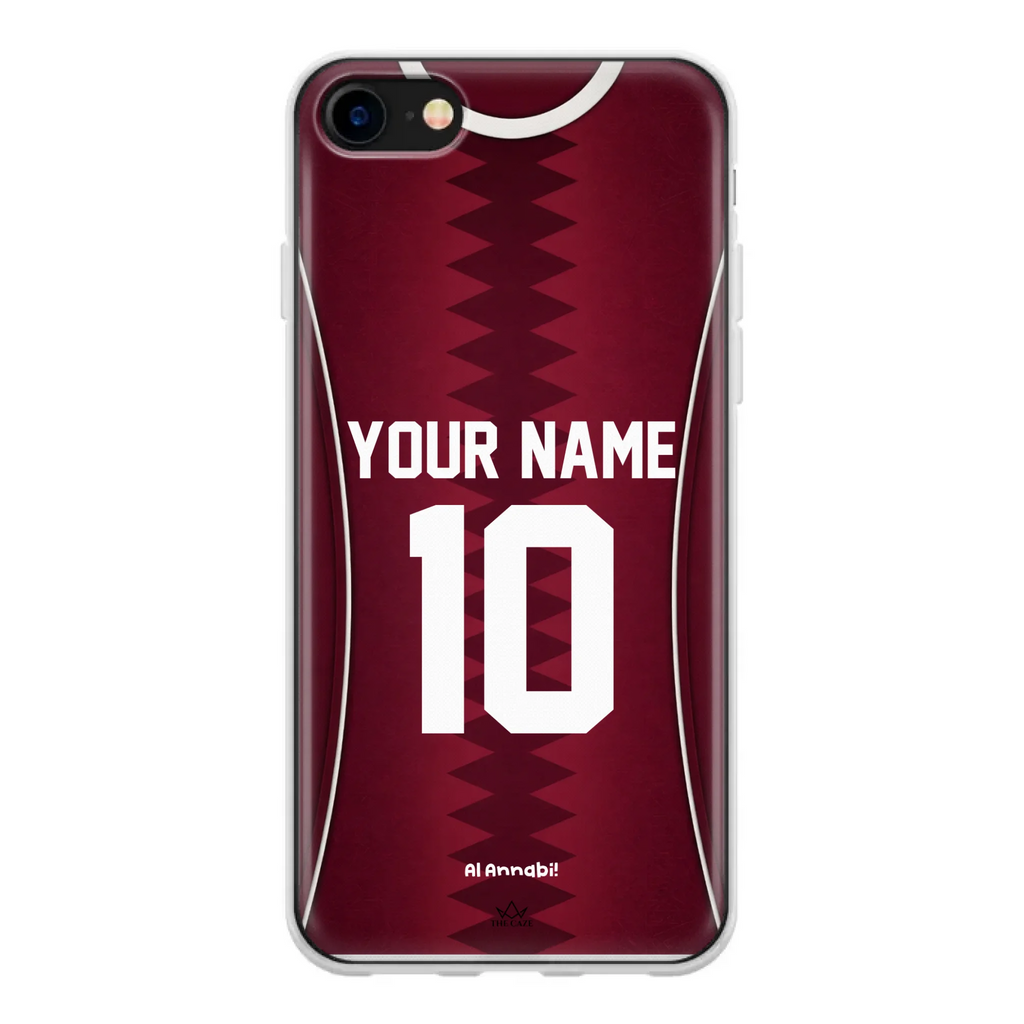 Funda para iPhone de la camiseta de fútbol de Catar