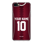 Funda para iPhone de la camiseta de fútbol de Catar
