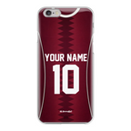 Funda para iPhone de la camiseta de fútbol de Catar