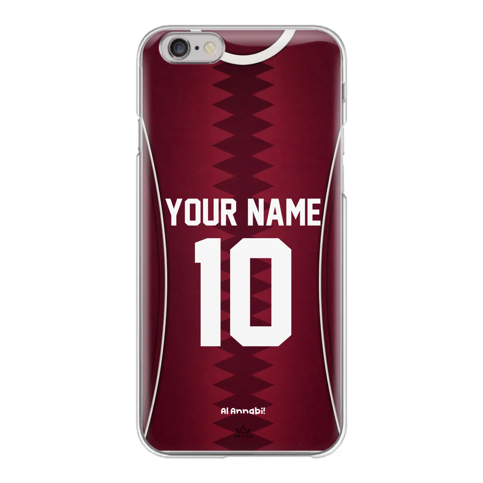 Funda para iPhone de la camiseta de fútbol de Catar