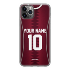 Funda para iPhone de la camiseta de fútbol de Catar
