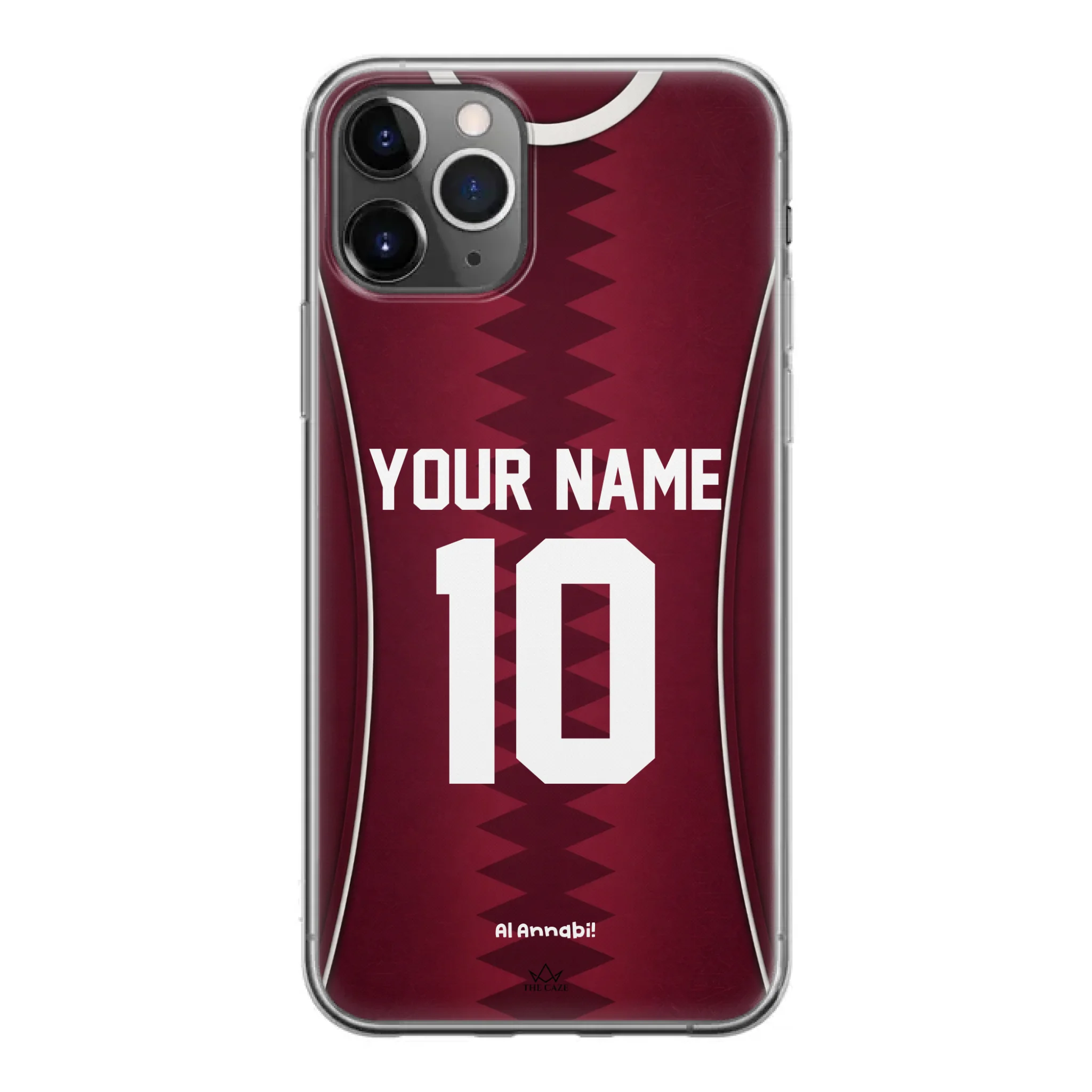 Funda para iPhone de la camiseta de fútbol de Catar