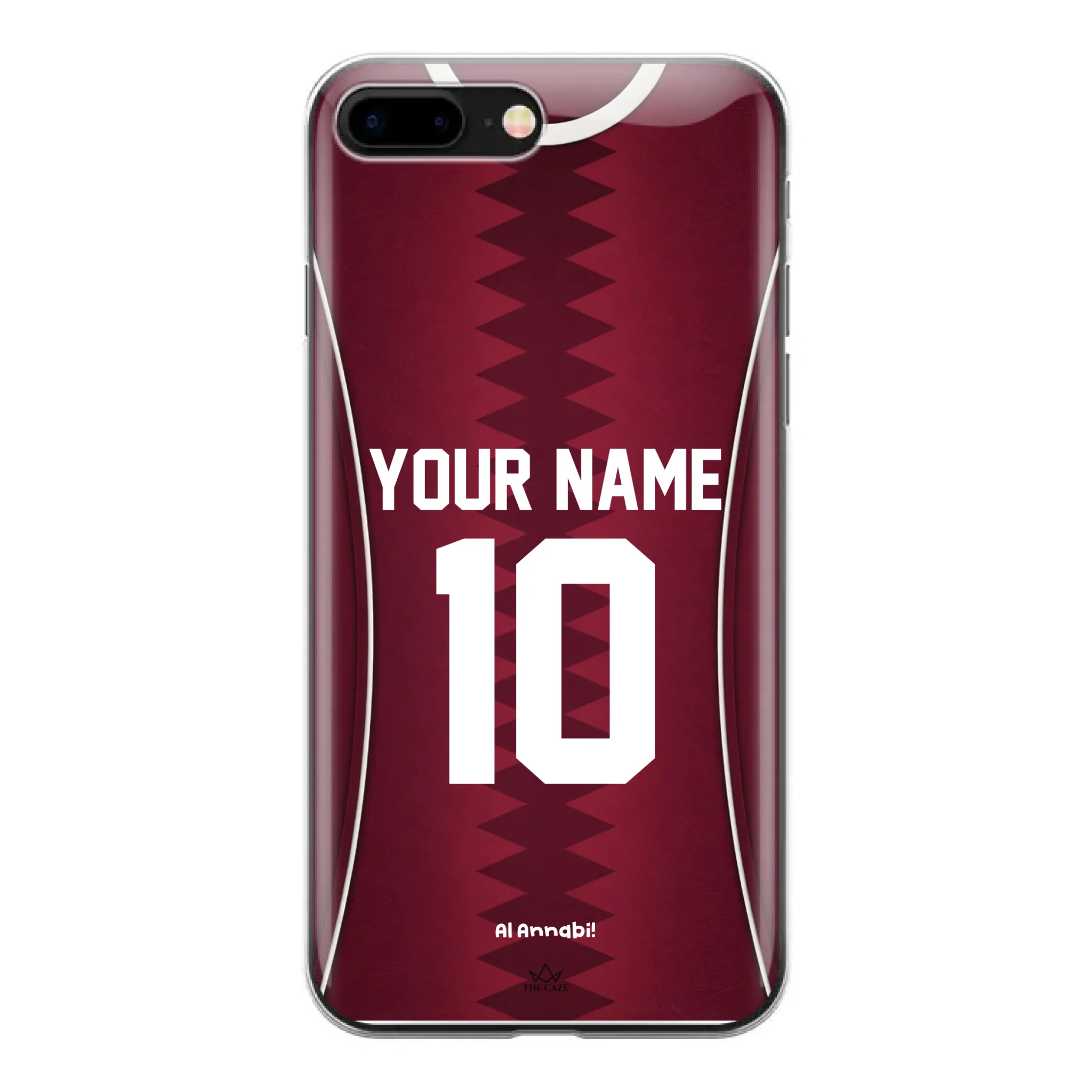 Funda para iPhone de la camiseta de fútbol de Catar