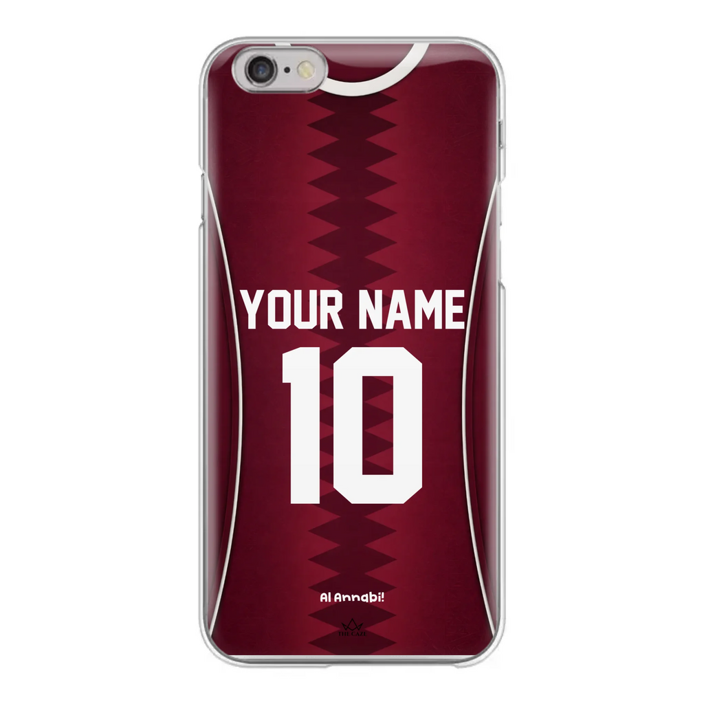 Funda para iPhone de la camiseta de fútbol de Catar