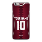 Funda para iPhone de la camiseta de fútbol de Catar