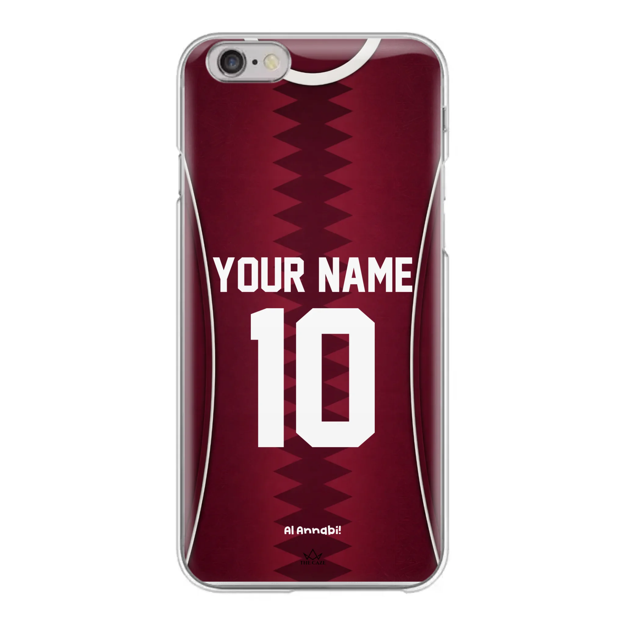 Funda para iPhone de la camiseta de fútbol de Catar