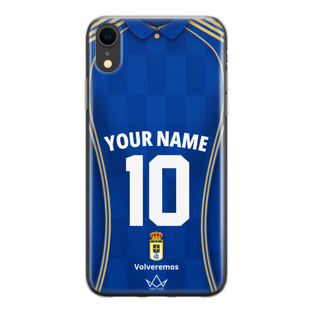Coque iPhone personnalisée Football Real Oviedo