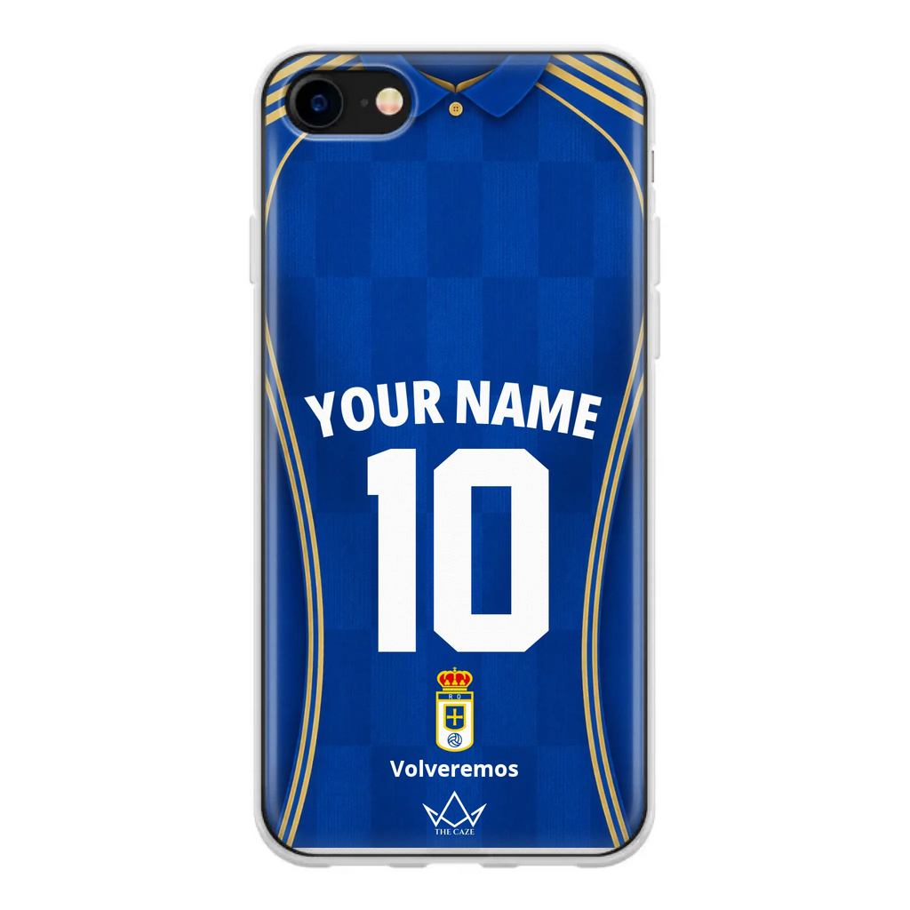 Coque iPhone personnalisée Football Real Oviedo