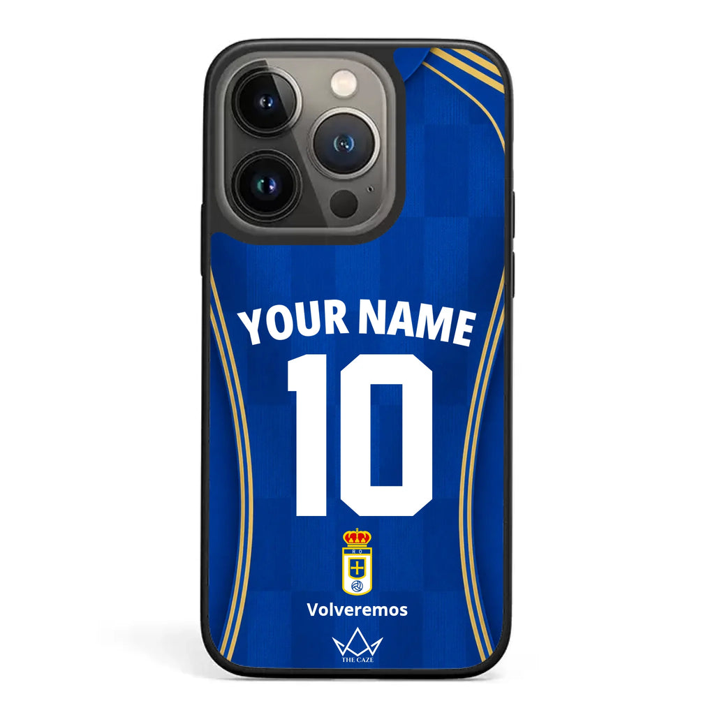Coque iPhone personnalisée Football Real Oviedo