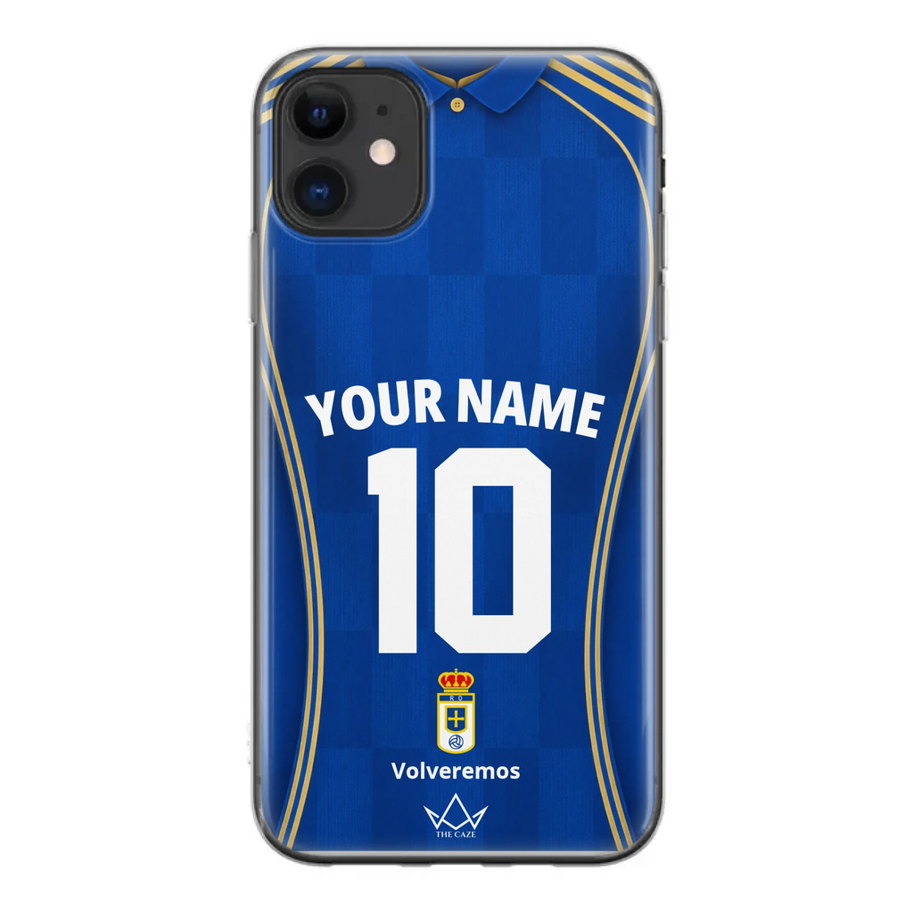 Coque iPhone personnalisée Football Real Oviedo