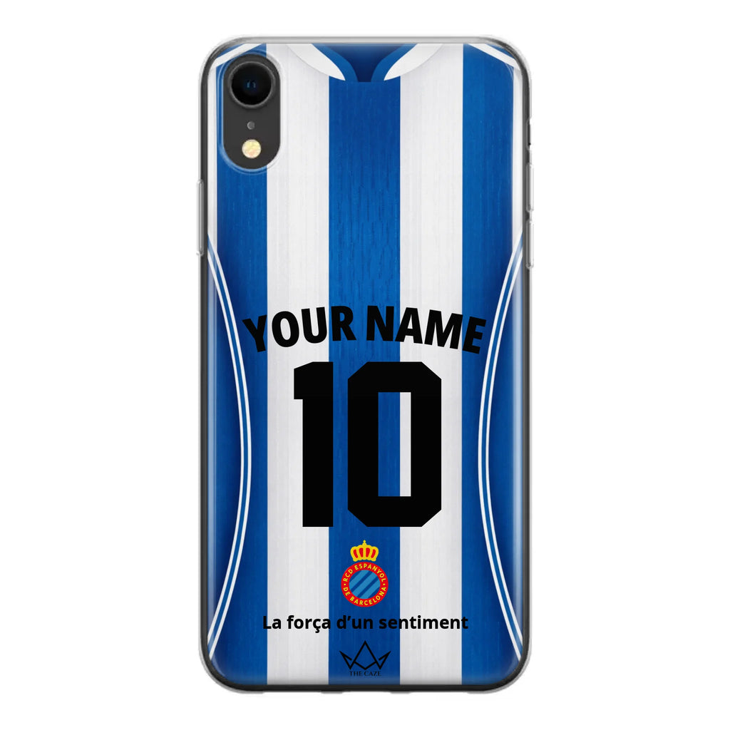 Coque iPhone personnalisée Football RCD Espanyol de Barcelone