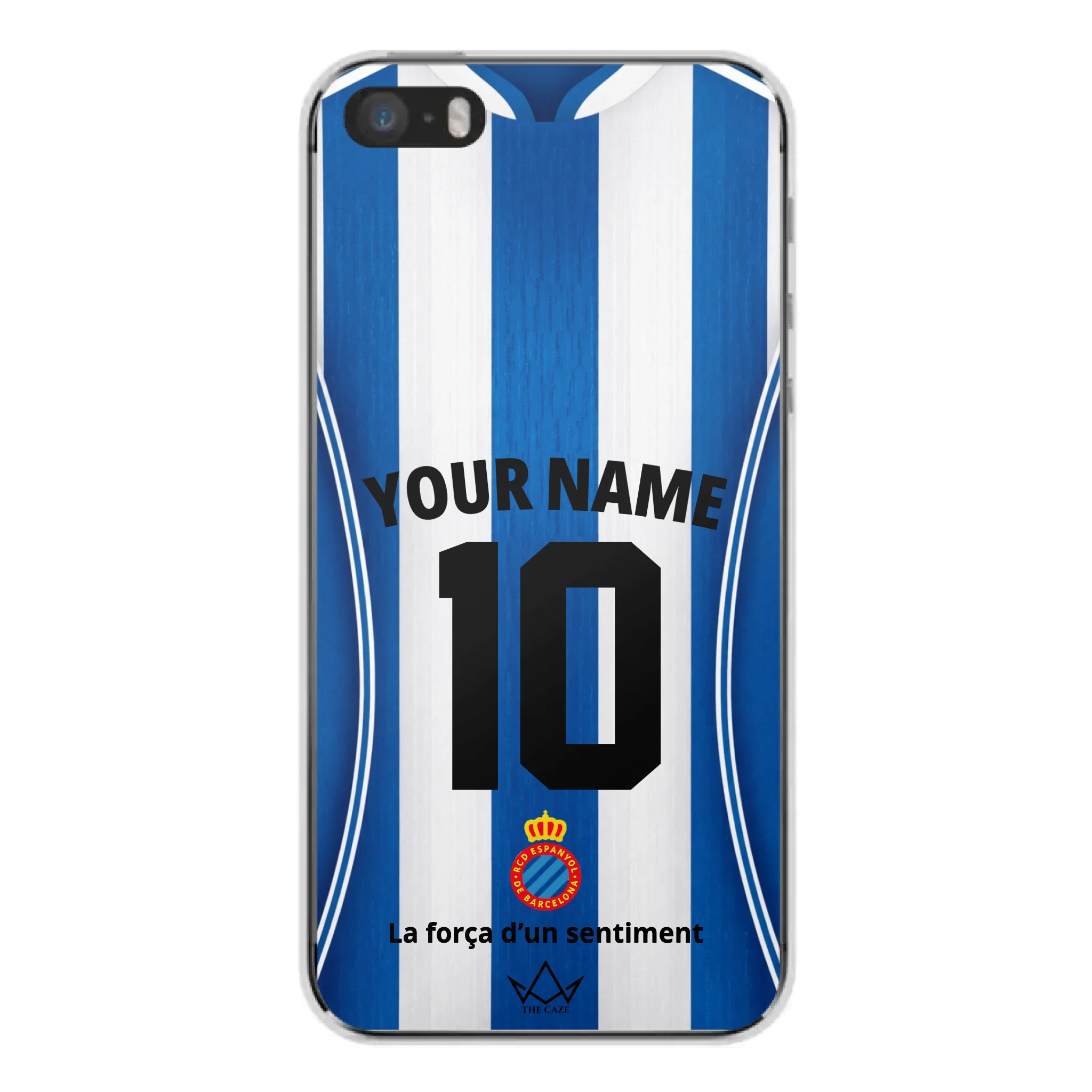 Coque iPhone personnalisée Football RCD Espanyol de Barcelone