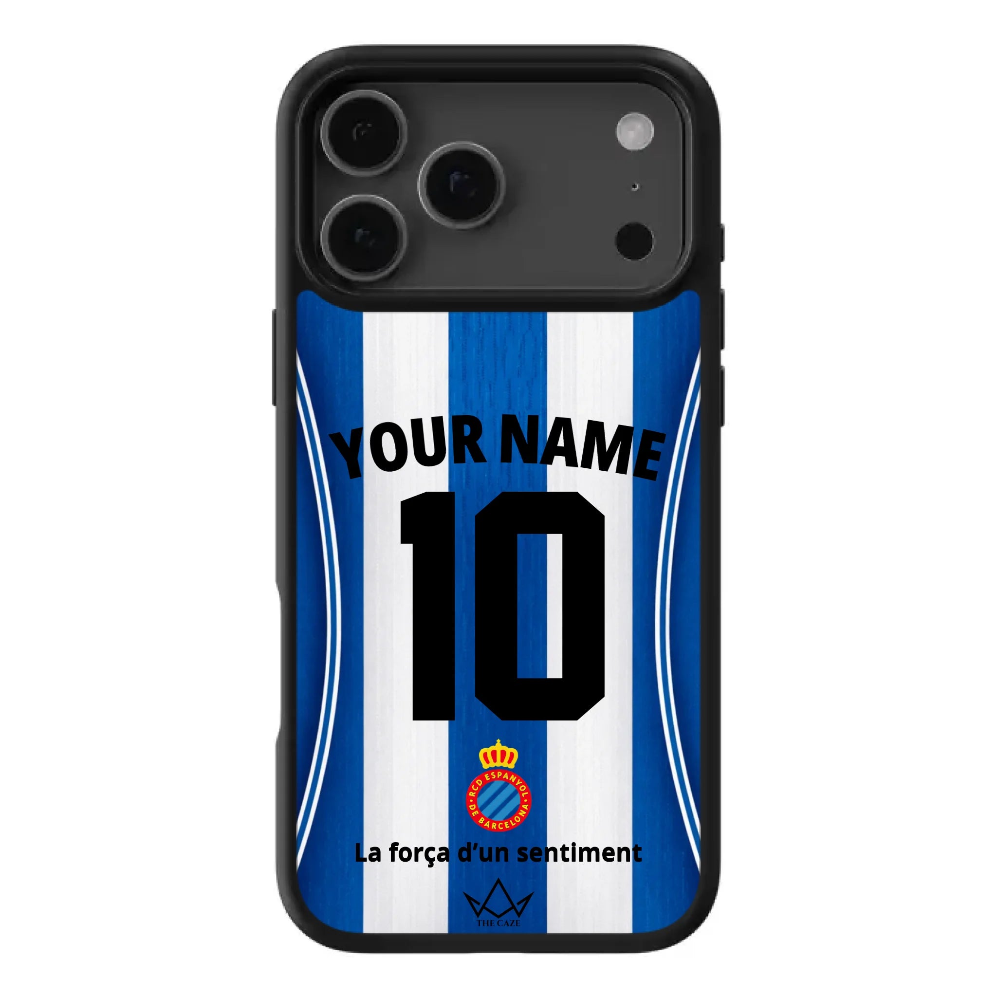 Coque iPhone personnalisée Football RCD Espanyol de Barcelone