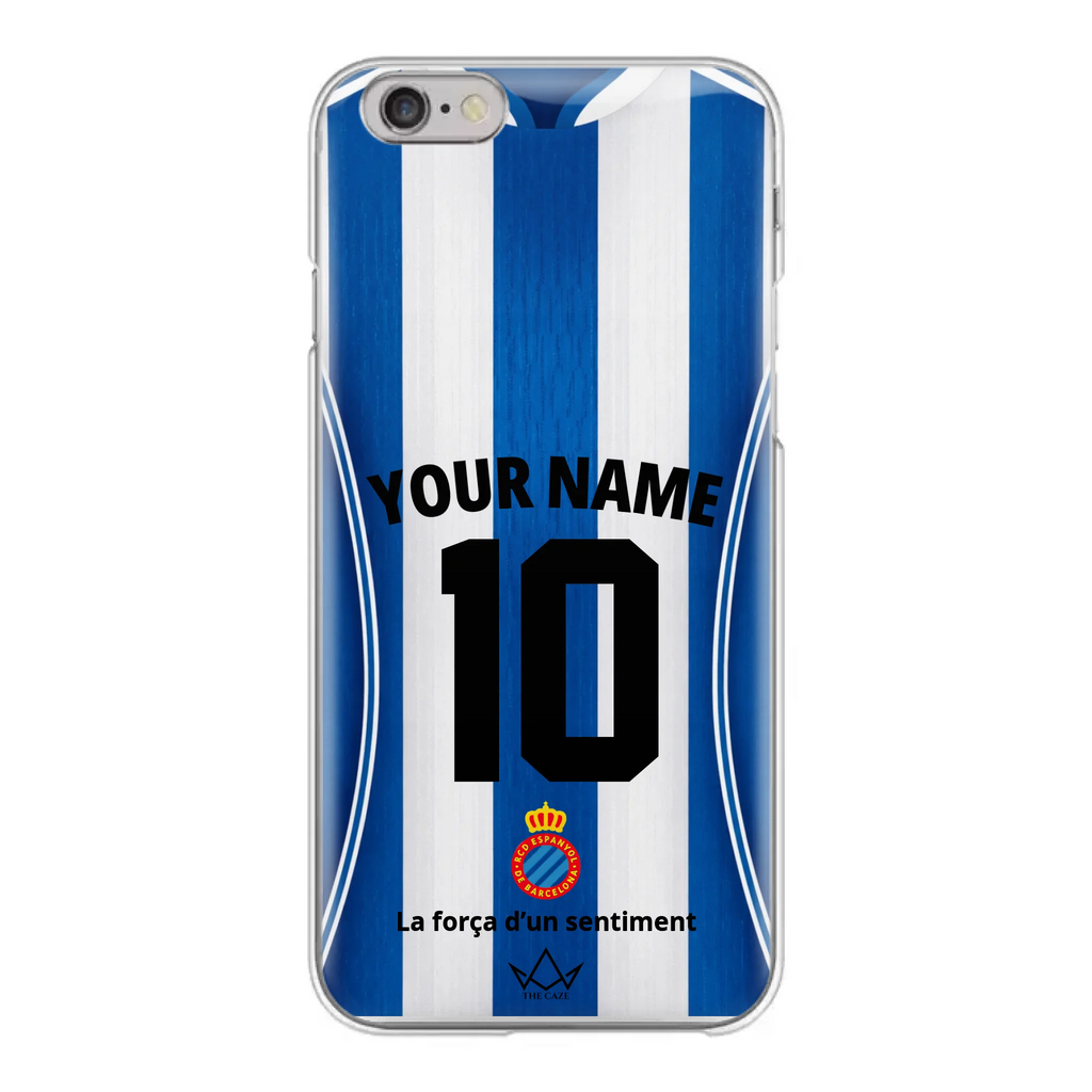 Coque iPhone personnalisée Football RCD Espanyol de Barcelone