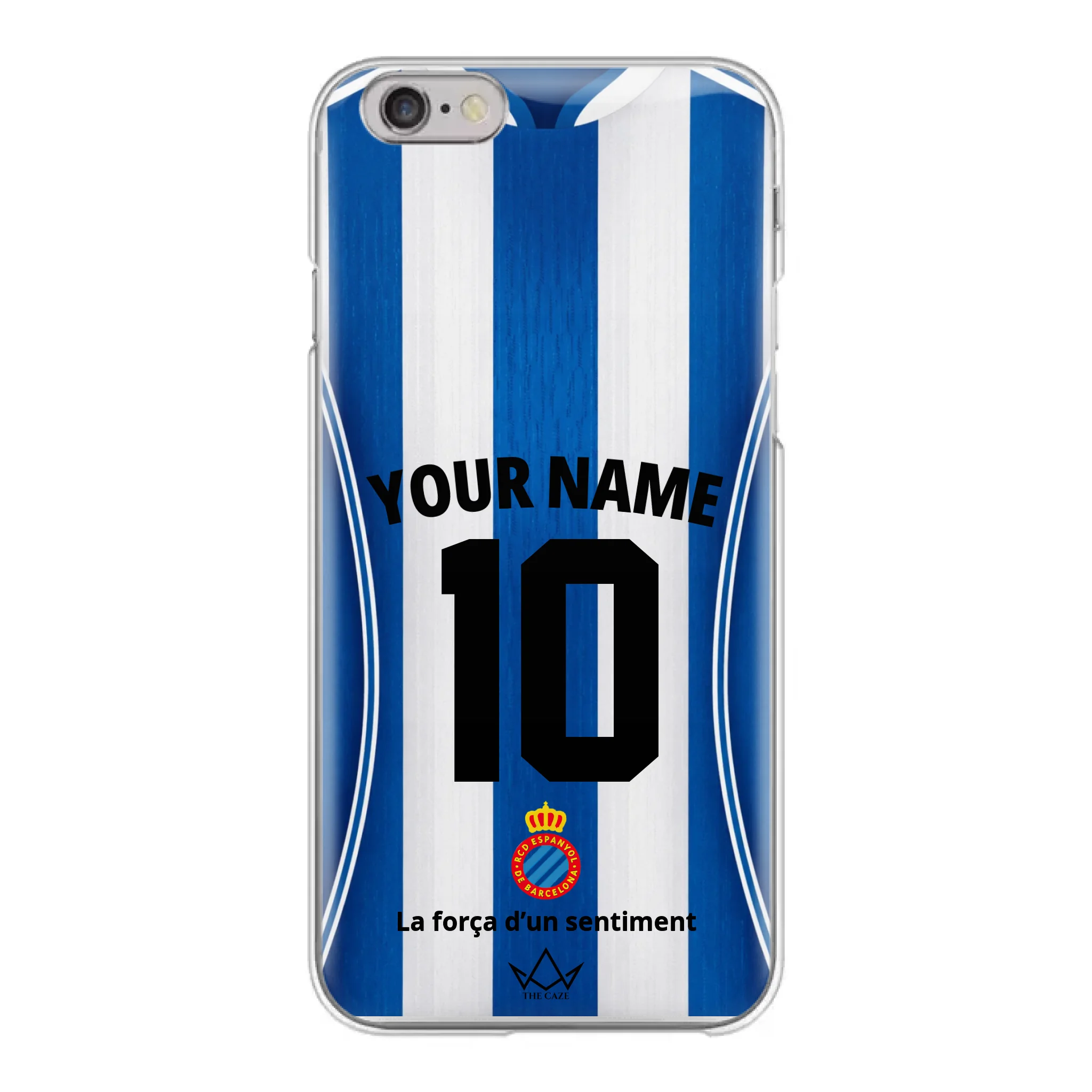 Coque iPhone personnalisée Football RCD Espanyol de Barcelone