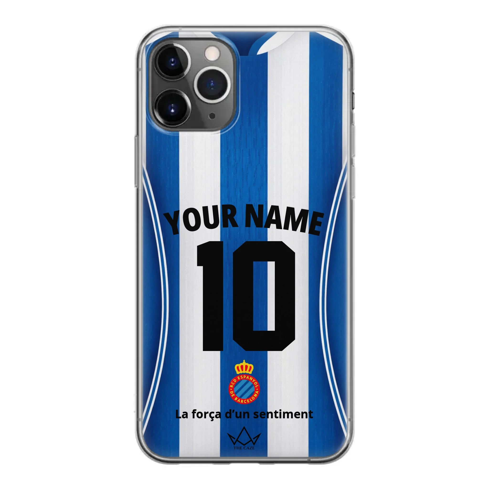 Coque iPhone personnalisée Football RCD Espanyol de Barcelone