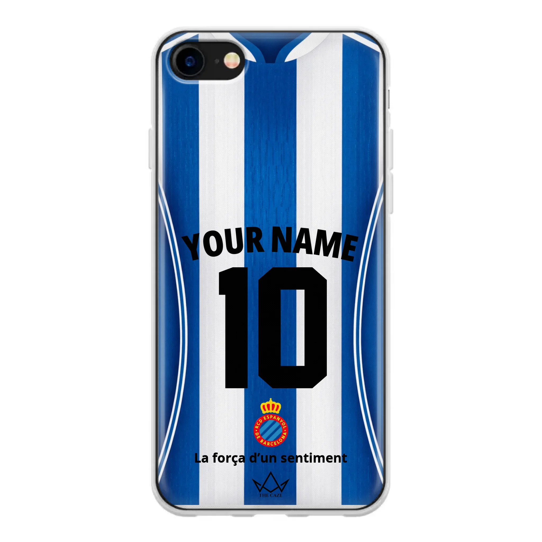 Coque iPhone personnalisée Football RCD Espanyol de Barcelone