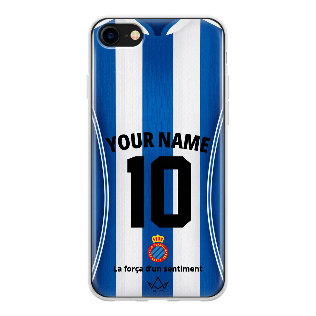 Coque iPhone personnalisée Football RCD Espanyol de Barcelone