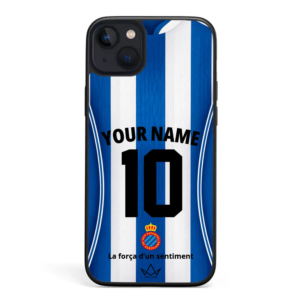 Coque iPhone personnalisée Football RCD Espanyol de Barcelone