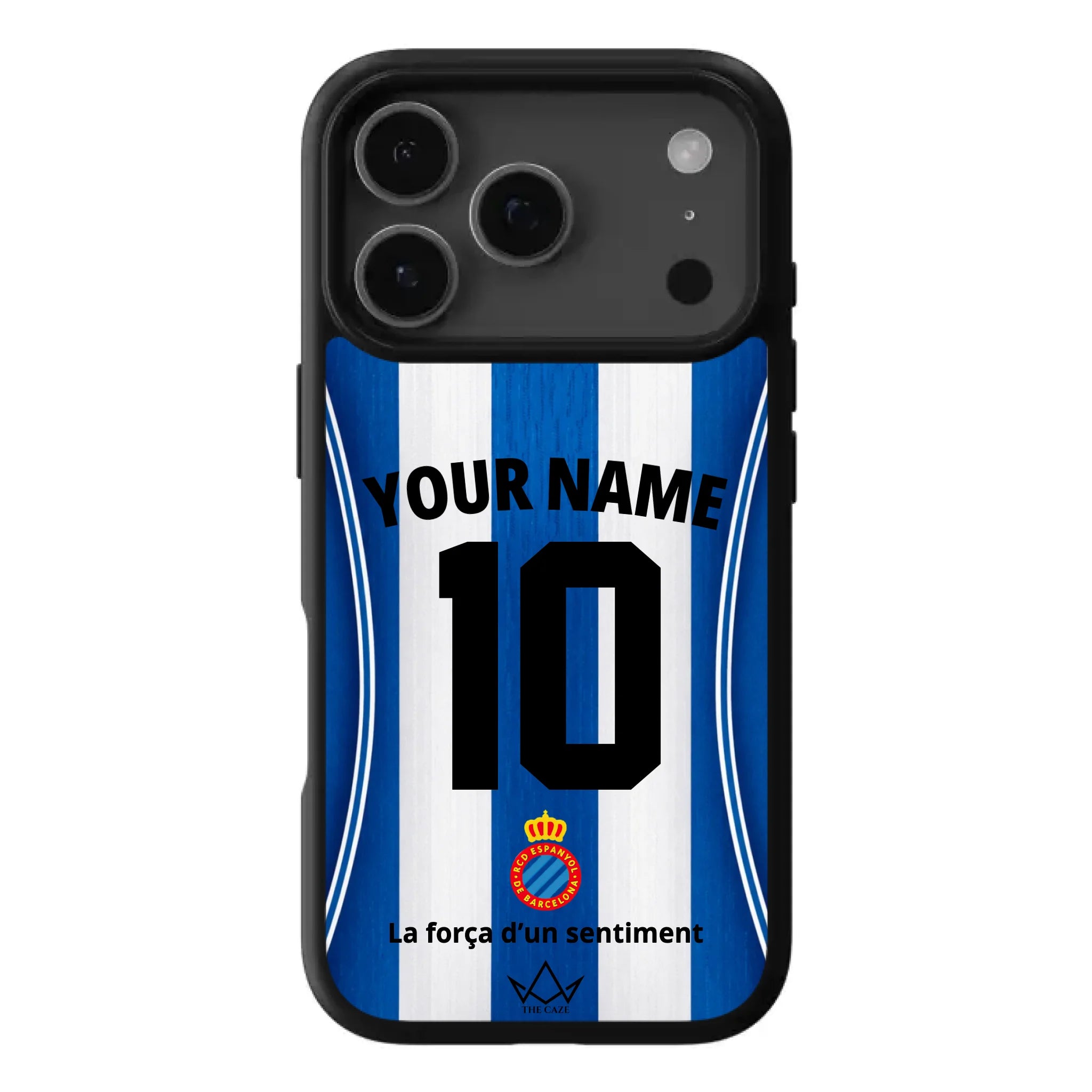 Coque iPhone personnalisée Football RCD Espanyol de Barcelone